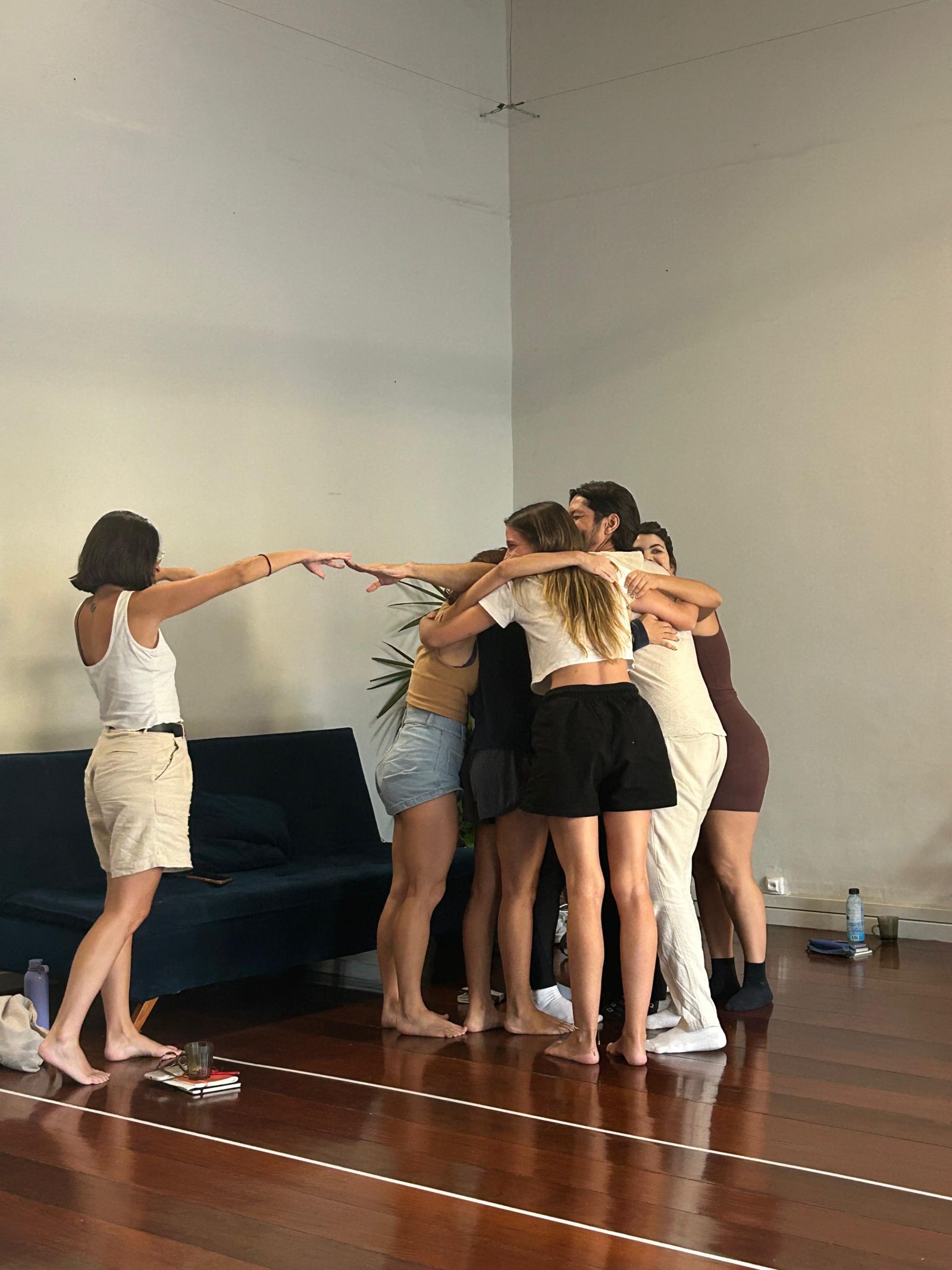 A turma reunida